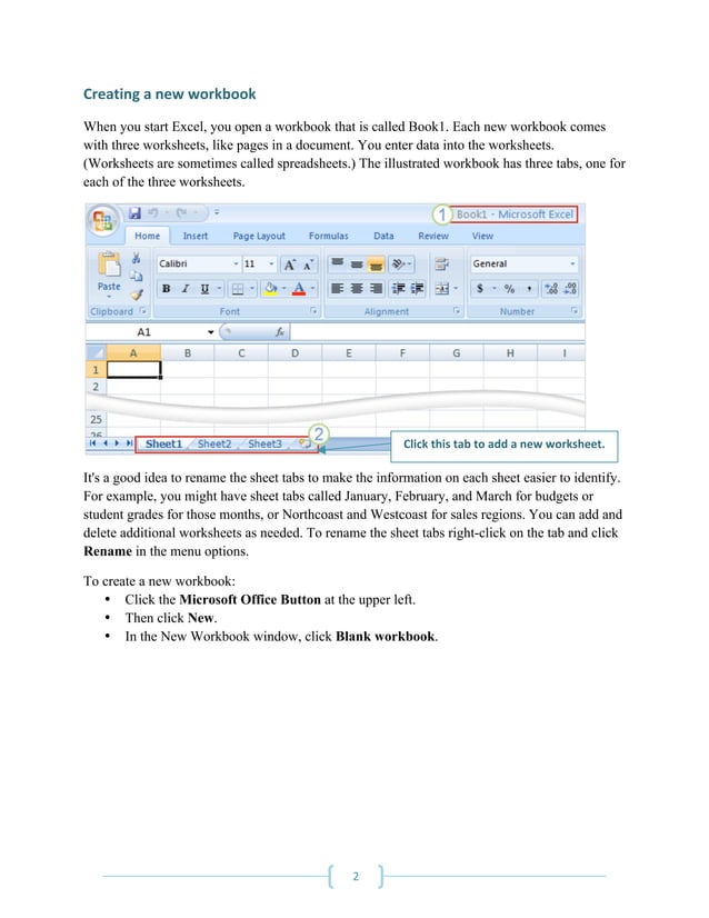 Intro to Microsoft Excel 2007 | PDF