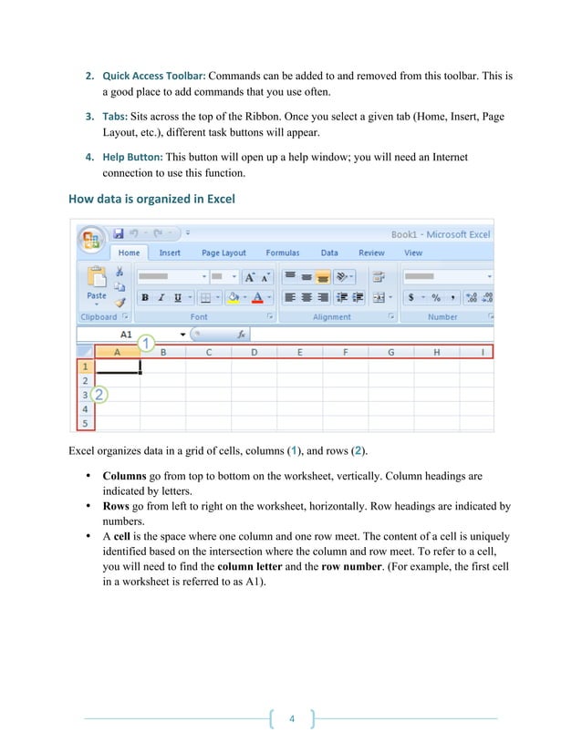 Intro to Microsoft Excel 2007 | PDF