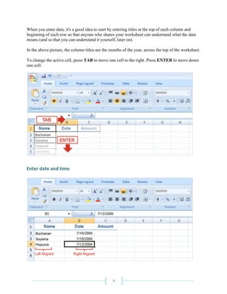 Intro to Microsoft Excel 2007 | PDF