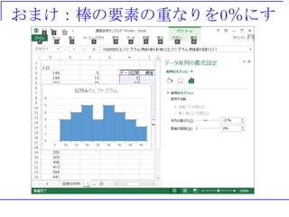 おまけ：棒の要素の重なりを0％にす
る
 