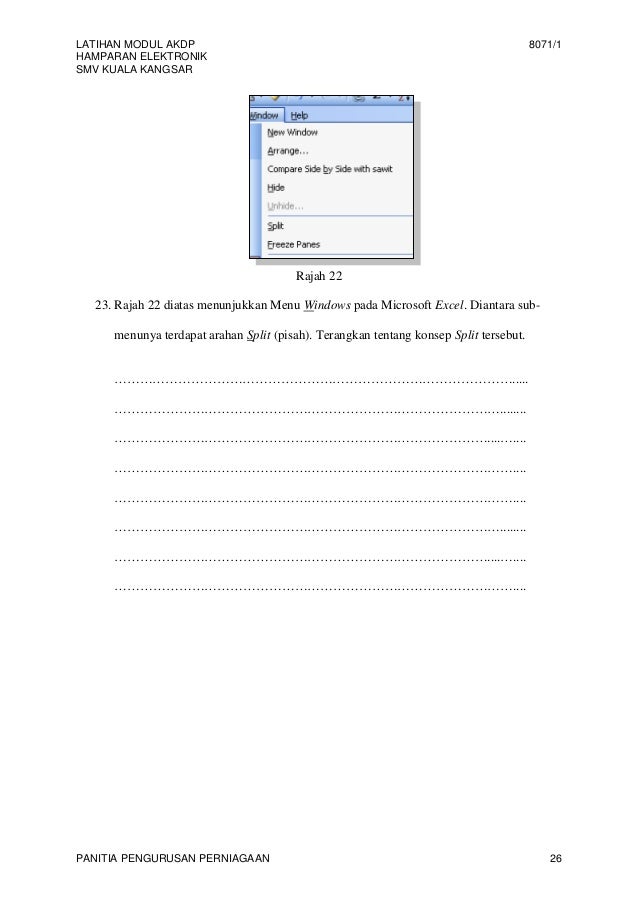 Aplikasi Hamparan Elektronik Dalam Perniagaan