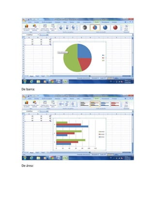 De barra:

De área:

 
