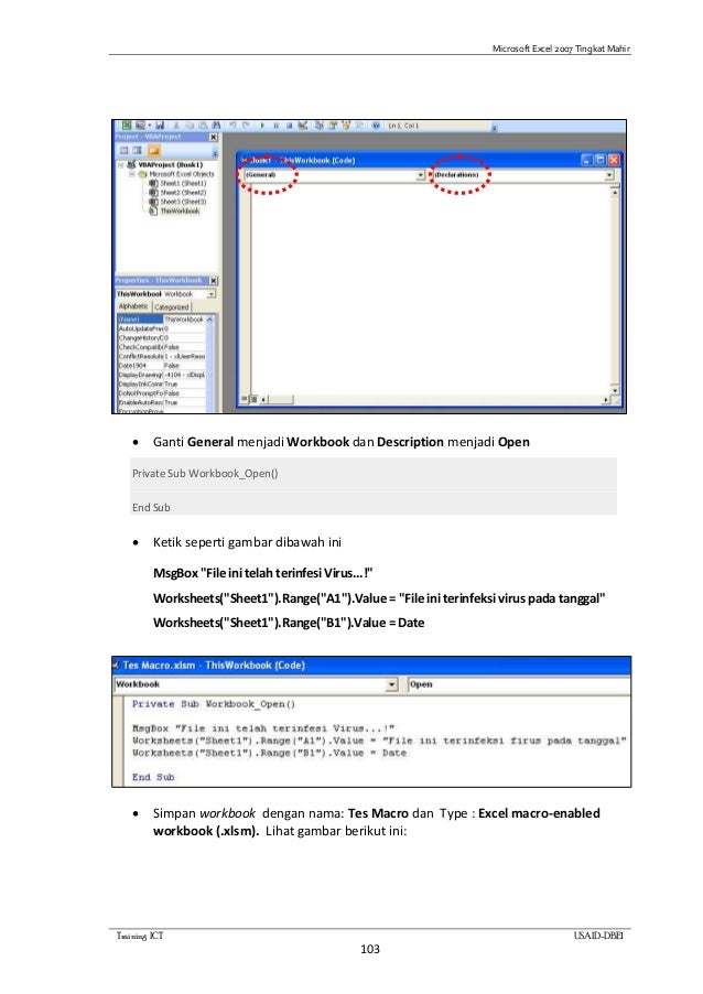 Belajar Excel Tingkat Mahir