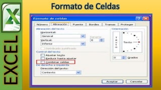EXCEL Formato de Celdas
 