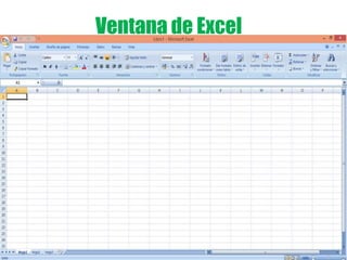 Ventana de Excel
 