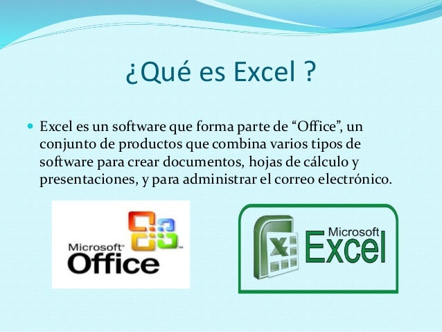 Que Tipo De Software Es Excel