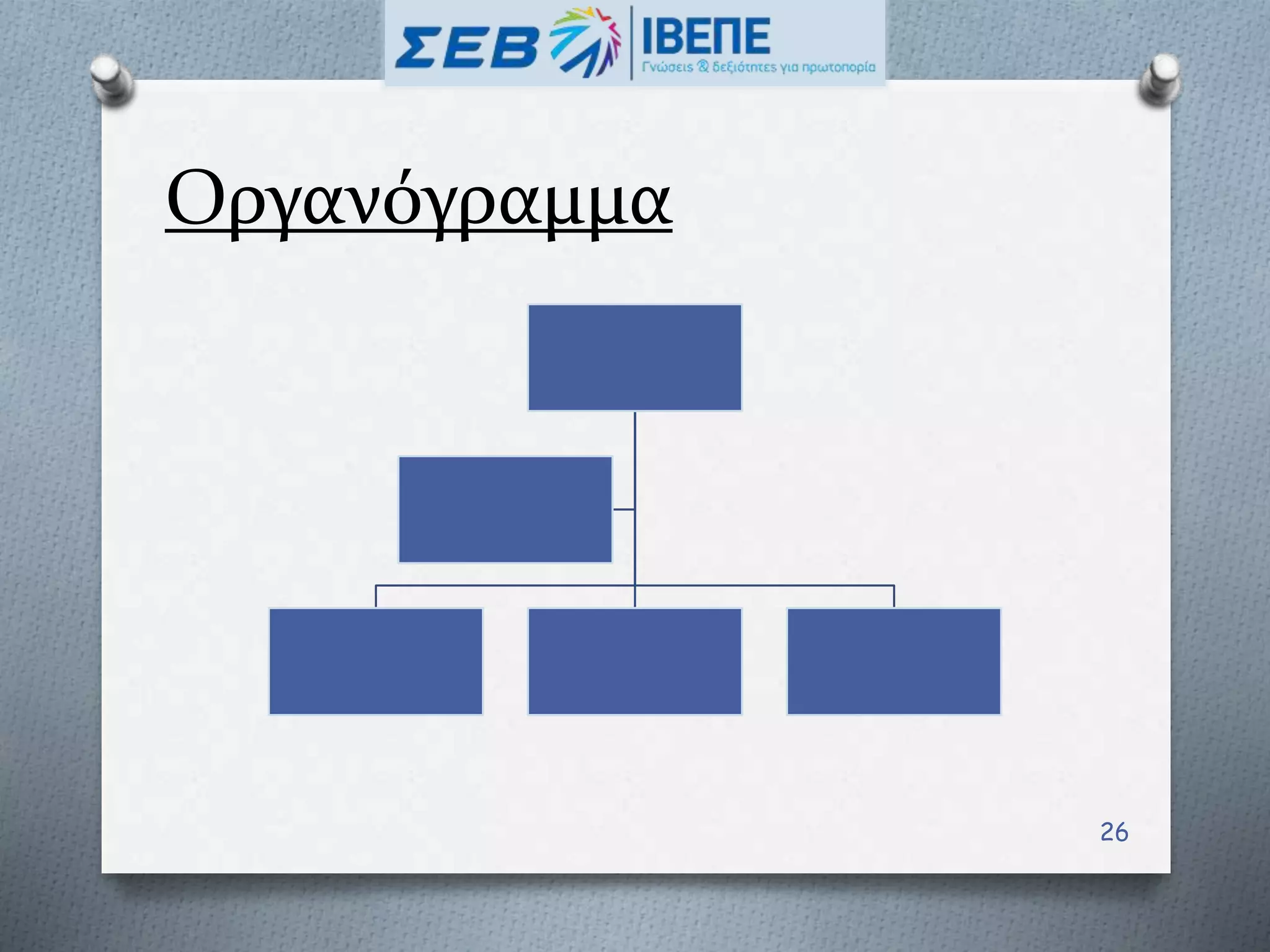 Οργανόγραμμα
26
 