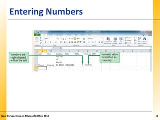 XPXPXPEntering Numbers
New Perspectives on Microsoft Office 2010 15
 