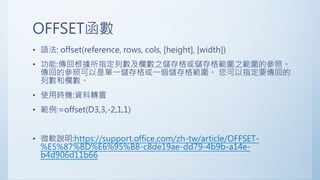 Excel函數實務應用班第五天 | PPT