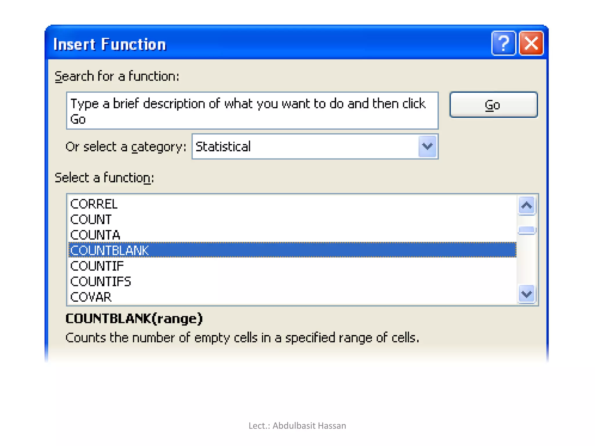 Lect.: Abdulbasit Hassan
 