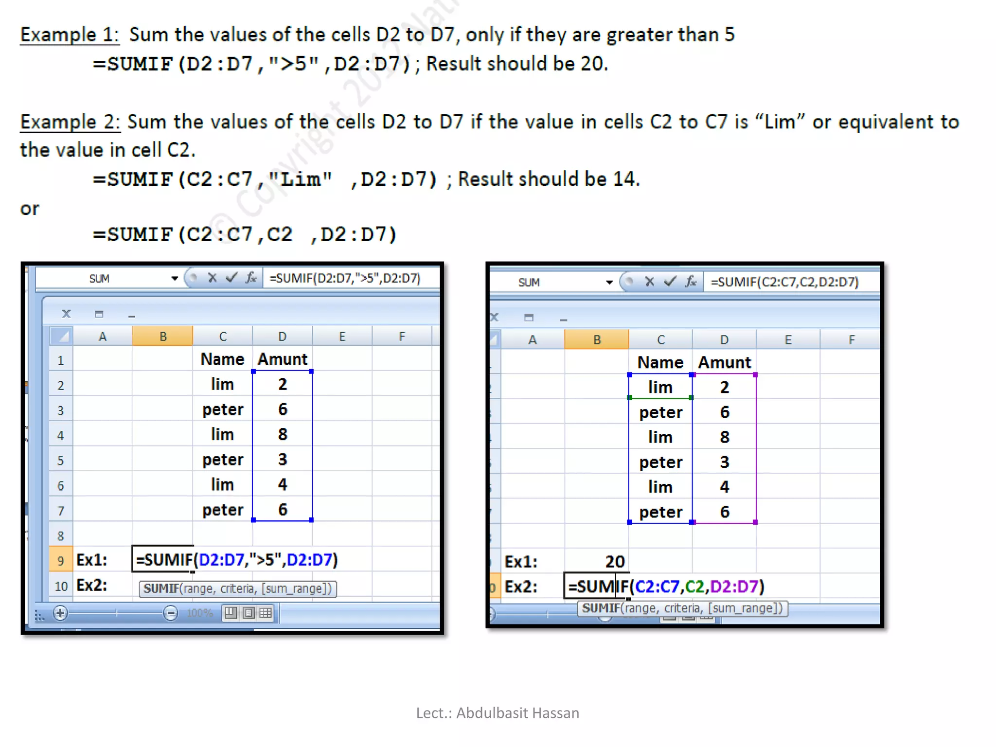 Lect.: Abdulbasit Hassan
 