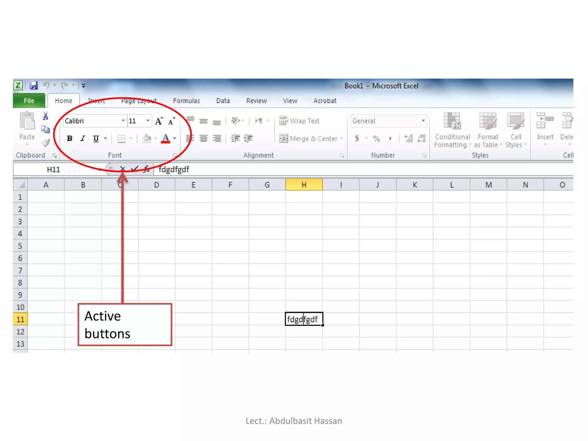 Active
buttons
Lect.: Abdulbasit Hassan
 