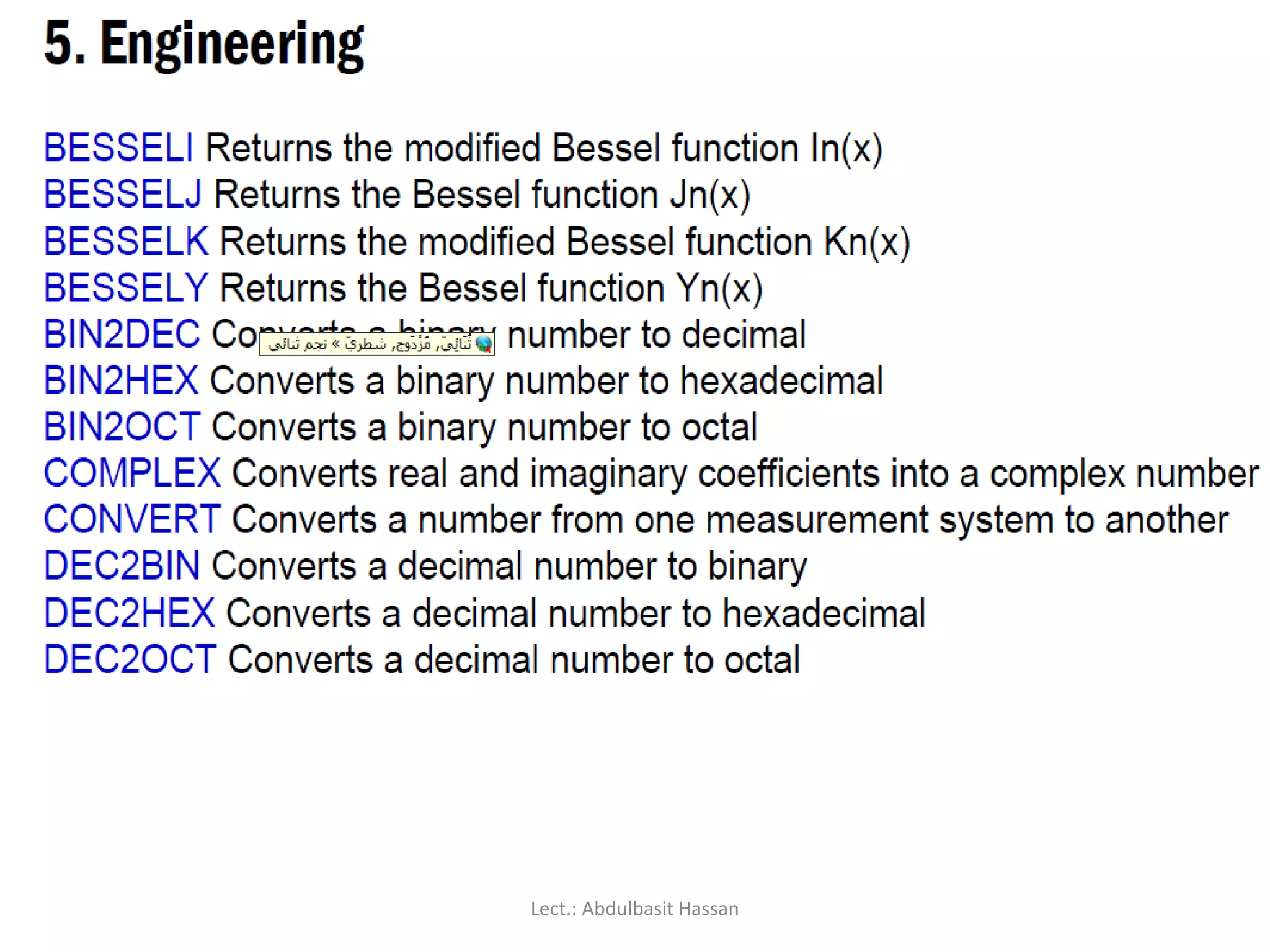Lect.: Abdulbasit Hassan
 