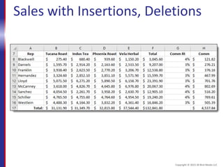 Sales with Insertions, Deletions
Copyright © 2015 30 Bird Media LLC
 