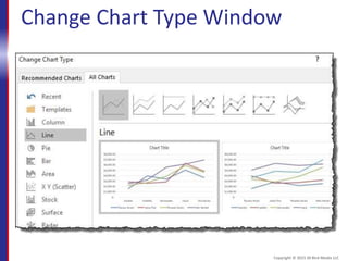 Change Chart Type Window
Copyright © 2015 30 Bird Media LLC
 