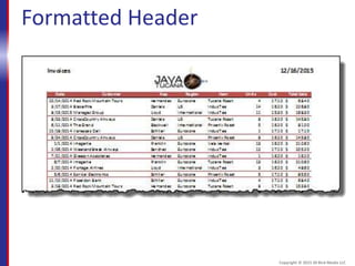 Formatted Header
Copyright © 2015 30 Bird Media LLC
 