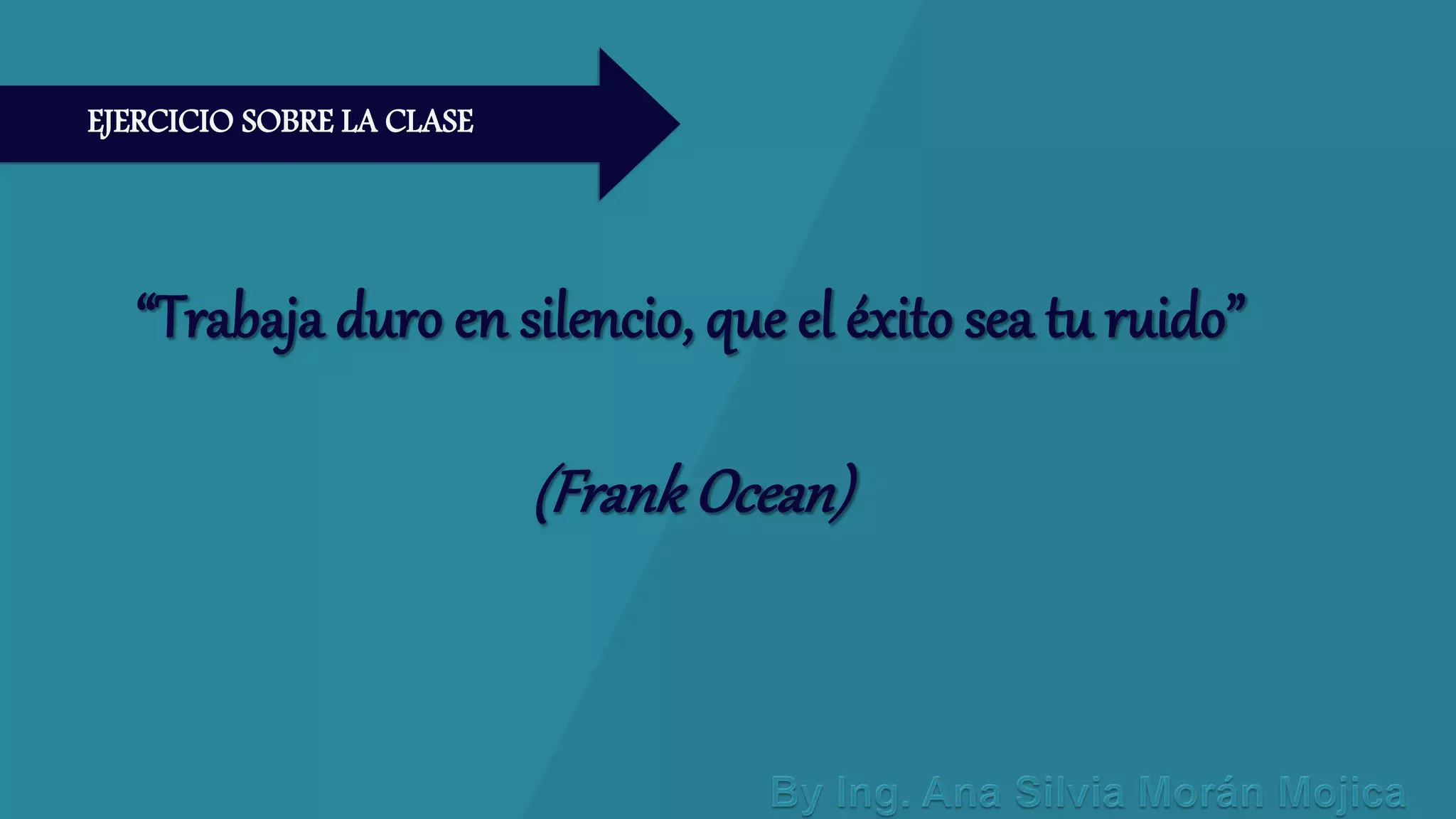 EJERCICIO SOBRE LA CLASE
 