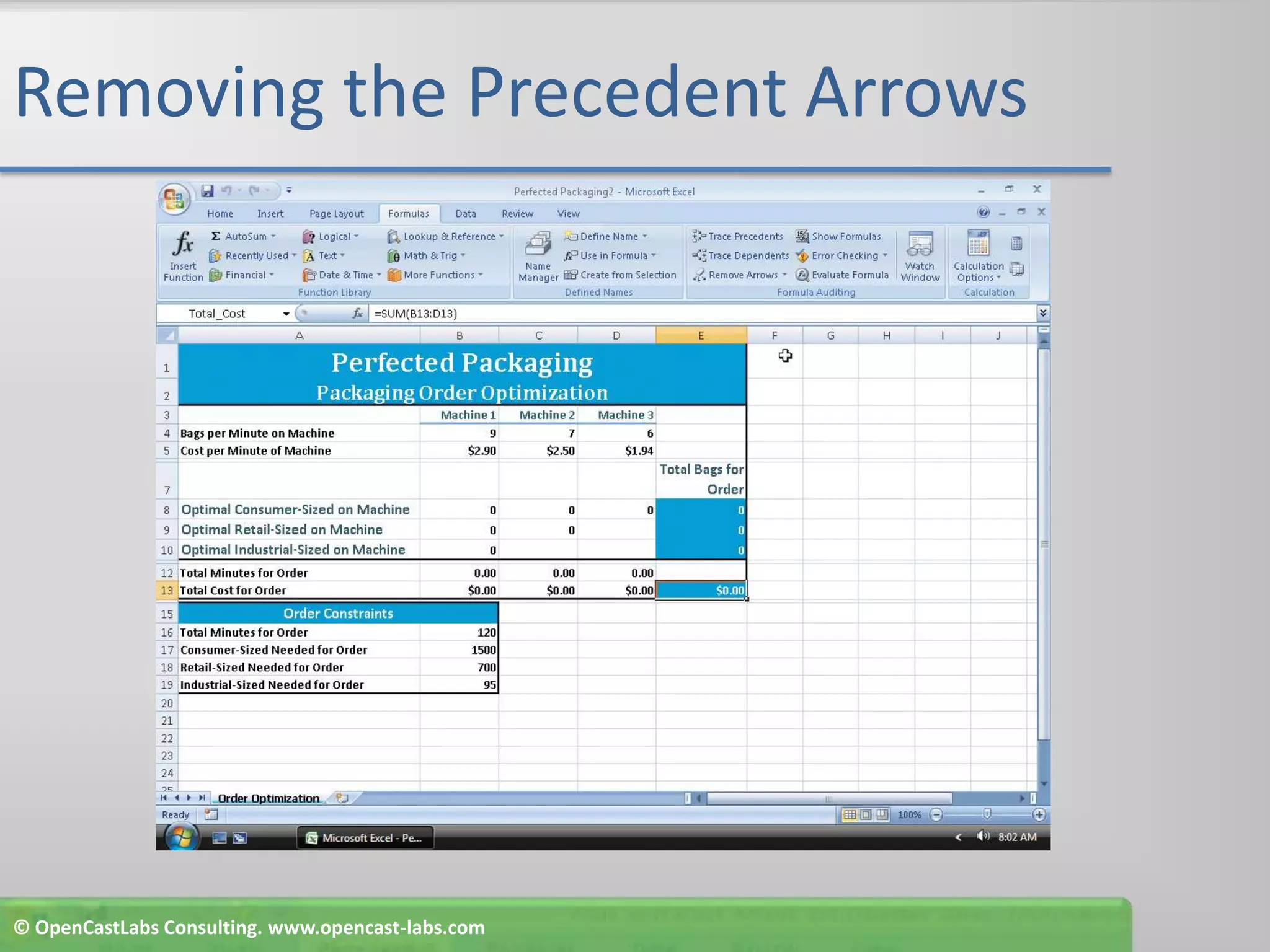 Removing the Precedent Arrows© OpenCastLabs Consulting. www.opencast-labs.com