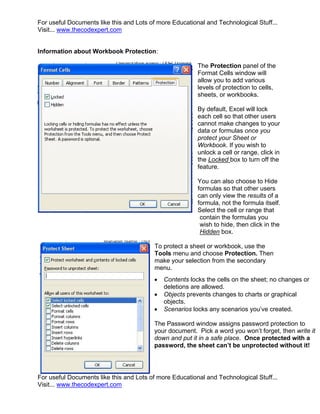 Excel Formatting | PDF