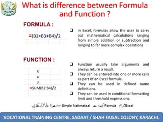 Excel formula-1 | PPSX | Technology & Computing