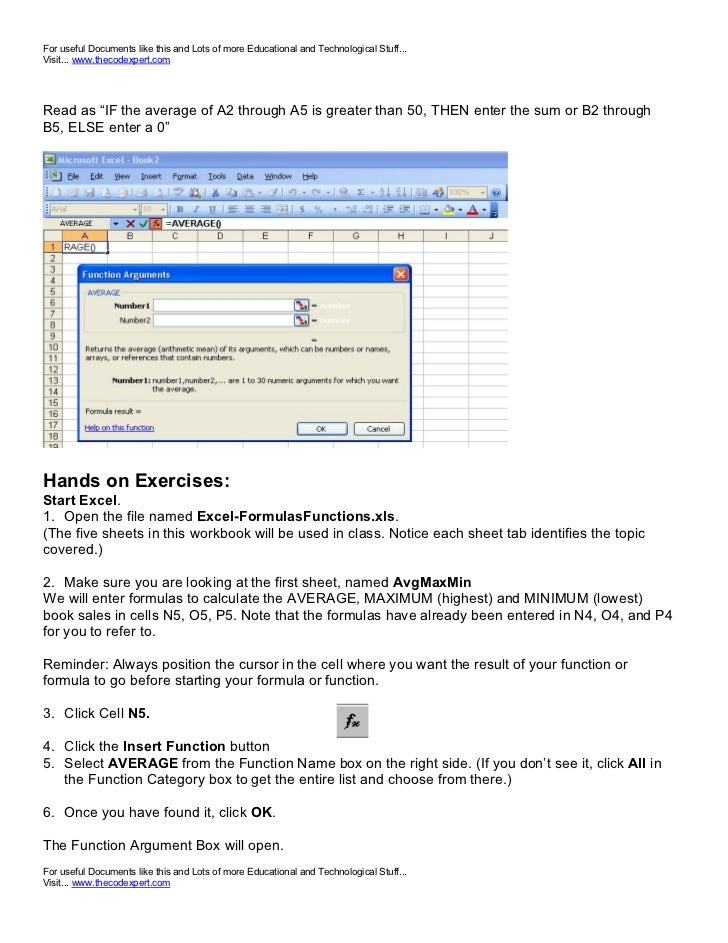 Excel formula with name of document