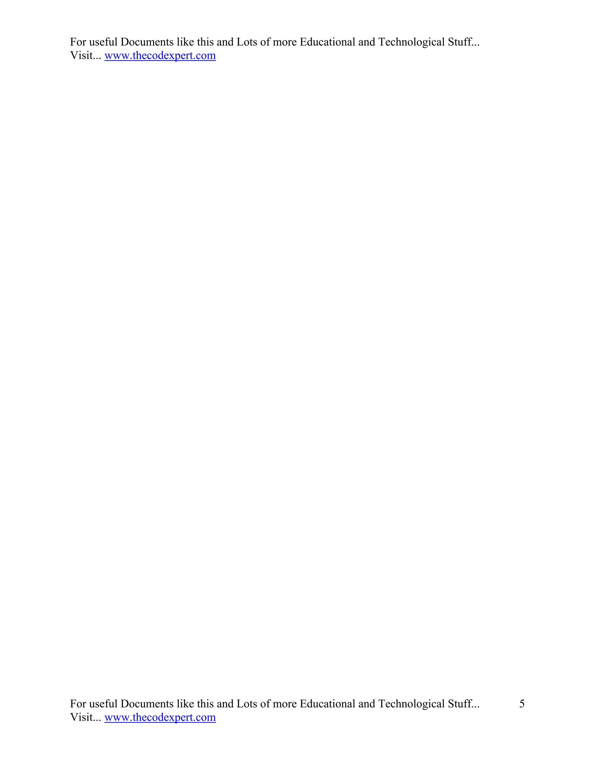 For useful Documents like this and Lots of more Educational and Technological Stuff...
Visit... www.thecodexpert.com




For useful Documents like this and Lots of more Educational and Technological Stuff...   5
Visit... www.thecodexpert.com
 