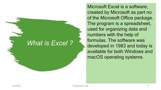 Excel - Group 1.pptx