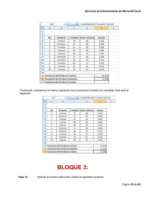 Excel maraton parte 1 | PDF