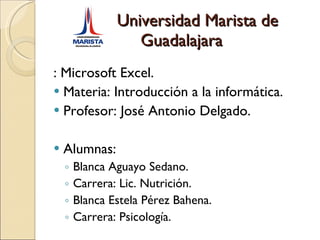 Universidad Marista de Guadalajara ,[object Object],[object Object],[object Object],[object Object],[object Object],[object Object],[object Object],[object Object]