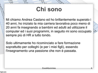 Inizio Presentation.pdf Tutorial Excel: partiamo dall'inizio | PDF