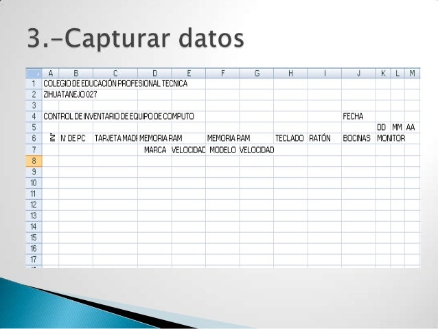 inventario excel