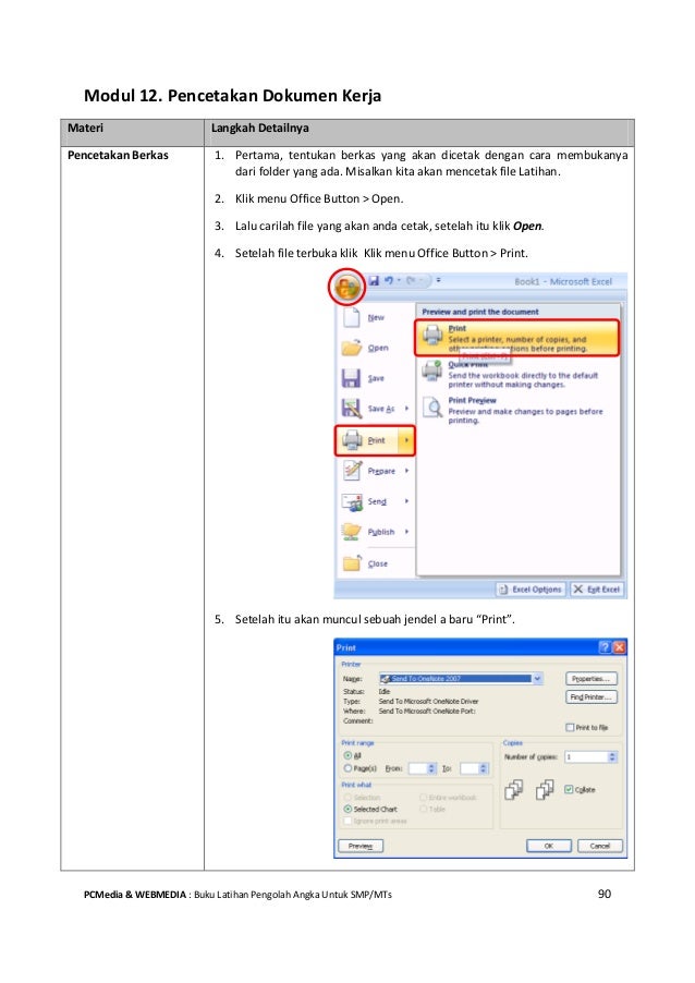 Ebook Tutorial Microsoft Excel untuk Pemula (SMP)