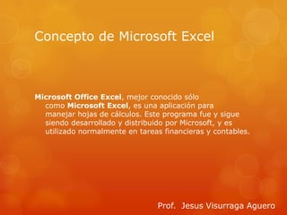 CONCEPTOS BÁSICOS DE EXCEL | PPTX