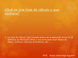 CONCEPTOS BÁSICOS DE EXCEL | PPTX