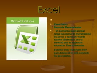 Excel ,[object Object],[object Object]