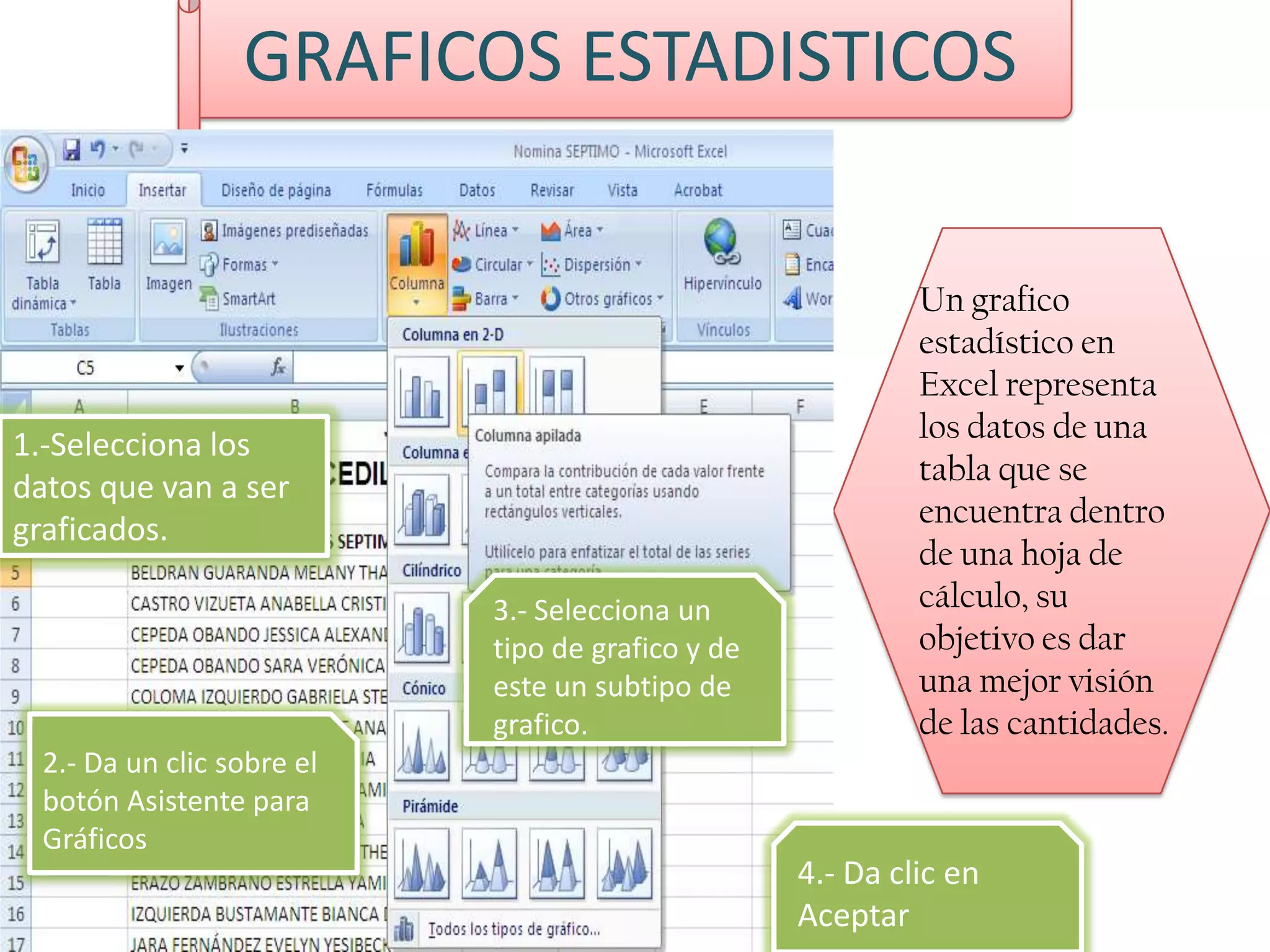 ALINEACION DEL TEXTOEs posible modificar la alineación de un texto en Excel, para dar una apariencia diferente a las tabla. Da un clic sobre el menú Formato.