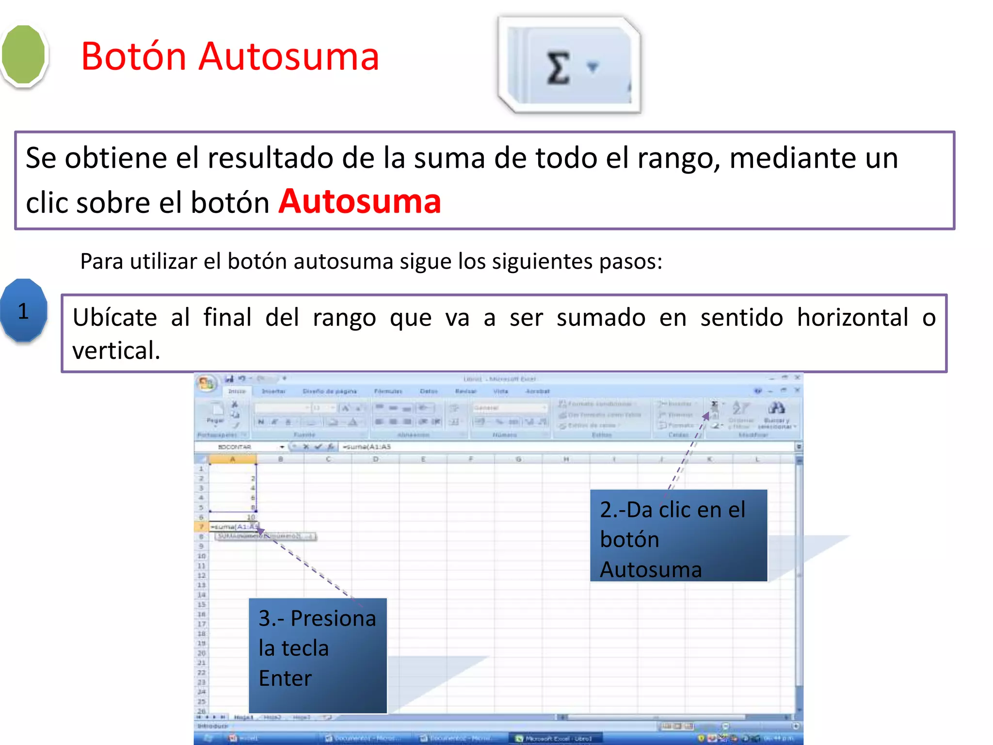 PUNTEROS EN EXCELSELECCIÓN.- Permite seleccionar un rango o bloque de celdasCOPIAR O LLENAR SERIES.- Este puntero copia el contenido de una celda y llena de manera fácil, sin necesidad de utilizar el menú principal.MOVER.- Es el puntero encargado de llevar el contenido de una celda de un lugar a otro.ANCHO DE COLUMNA.- Este puntero cambia el ancho de columna.ALTO DE FILA.- Este puntero modifica el alto de las filas.