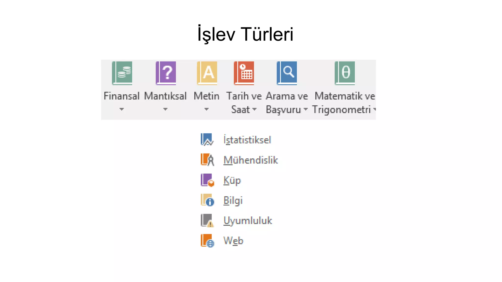 İşlev Türleri
 