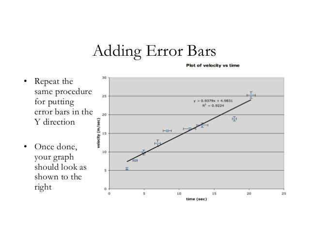 how to plot a graph in excel with error bars