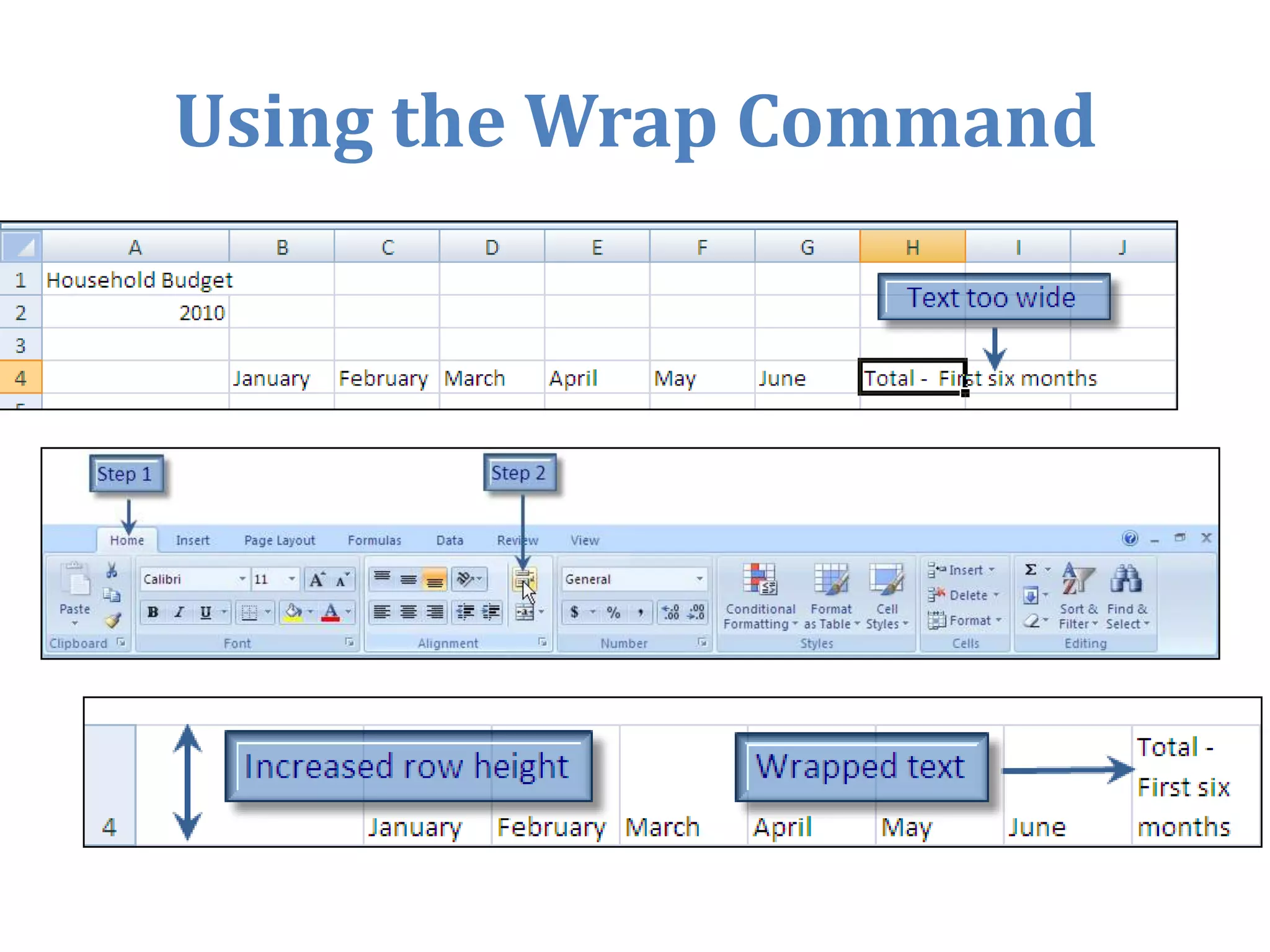Use absolute referencing appropriately