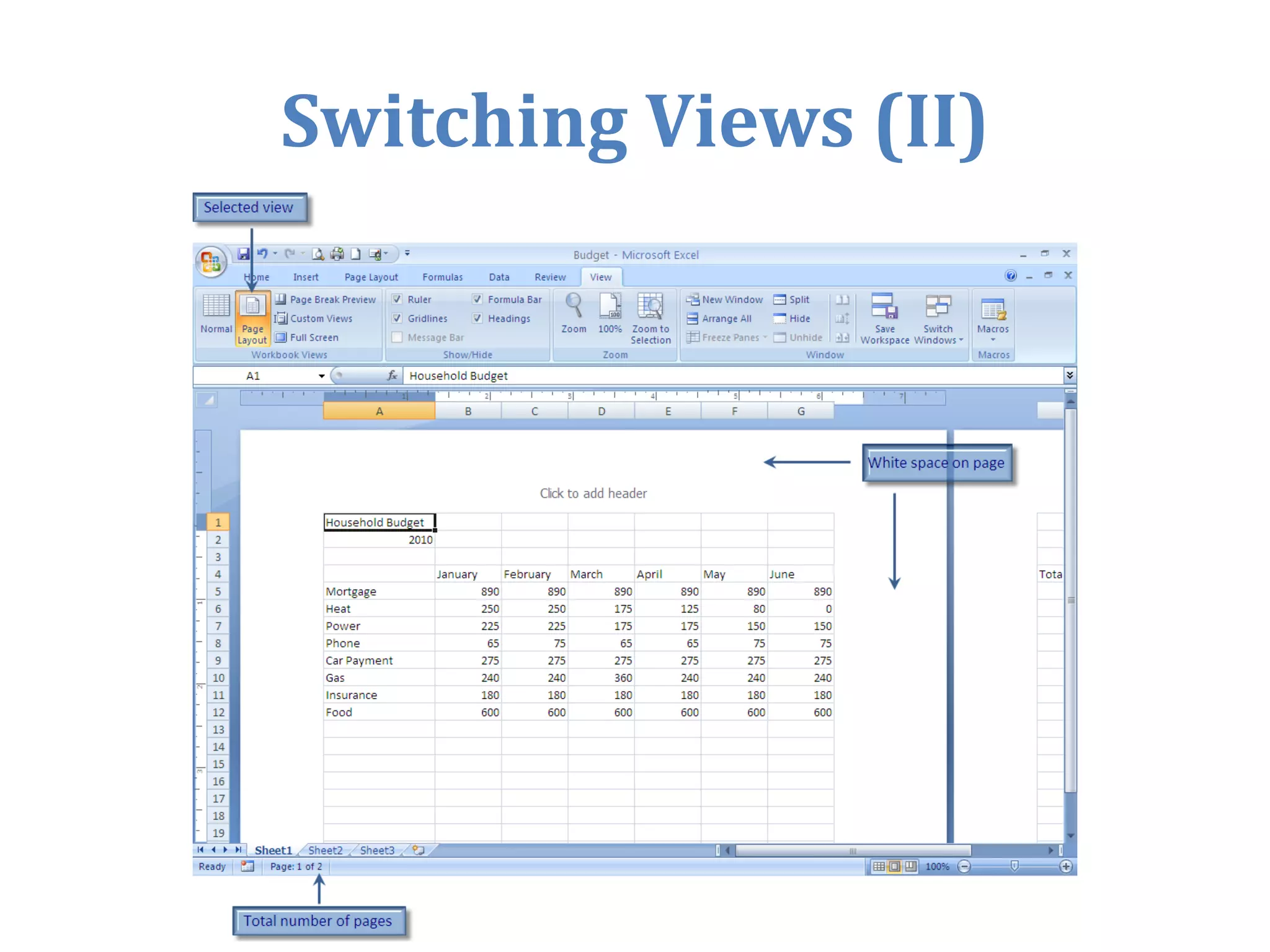 Spend some time thinking about exactly what you want from your spreadsheet. 