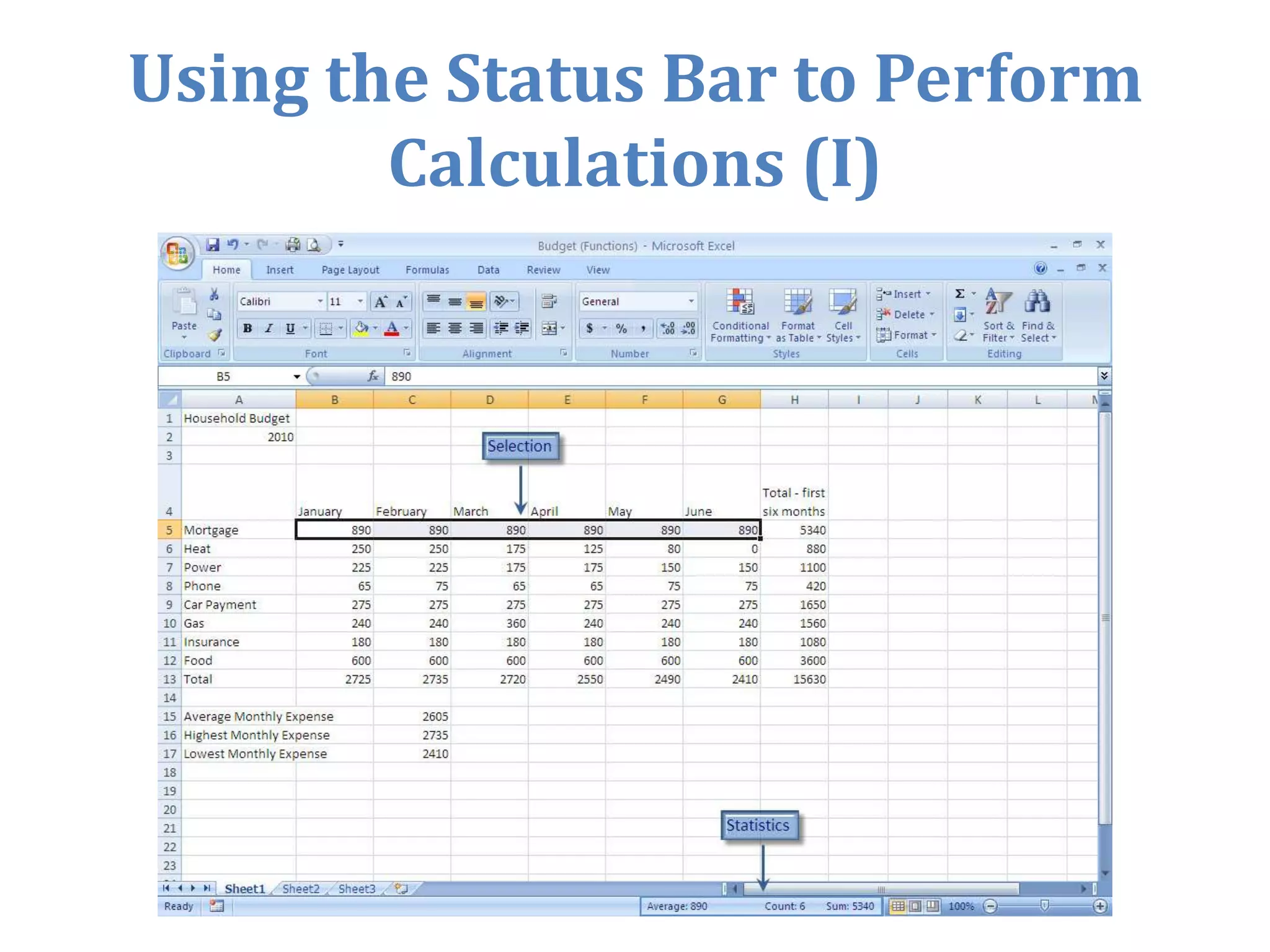 Switching Views (II)