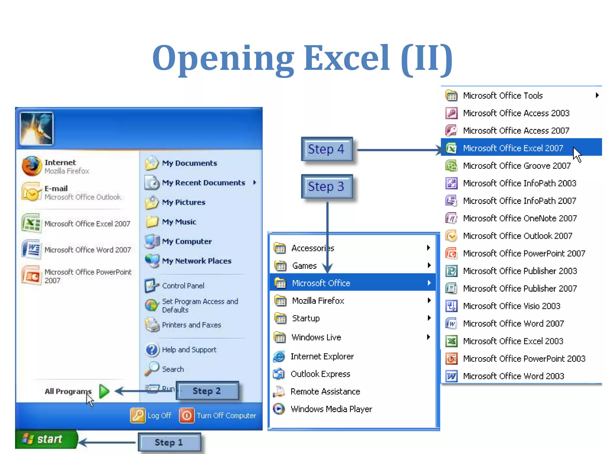 Differentiate between worksheets, workbooks, rows, columns, and cells