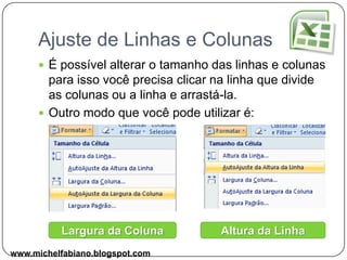 Formatação de Dados NuméricosBasta escolher a categoria e depois escolher a formatação desejada.www.michelfabiano.blogspot.com