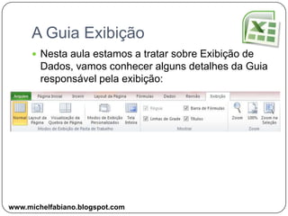 Adicionar e Excluir PlanilhasPara adicionar uma planilha você aprendeu em aulas anteriores, vamos rever:Shift + F11Se você pressionar tais teclas uma planilha será adicionada.Este botão é o responsável por adicionar uma nova planilha, basta clicar nele que uma nova planilha será criada.www.michelfabiano.blogspot.com