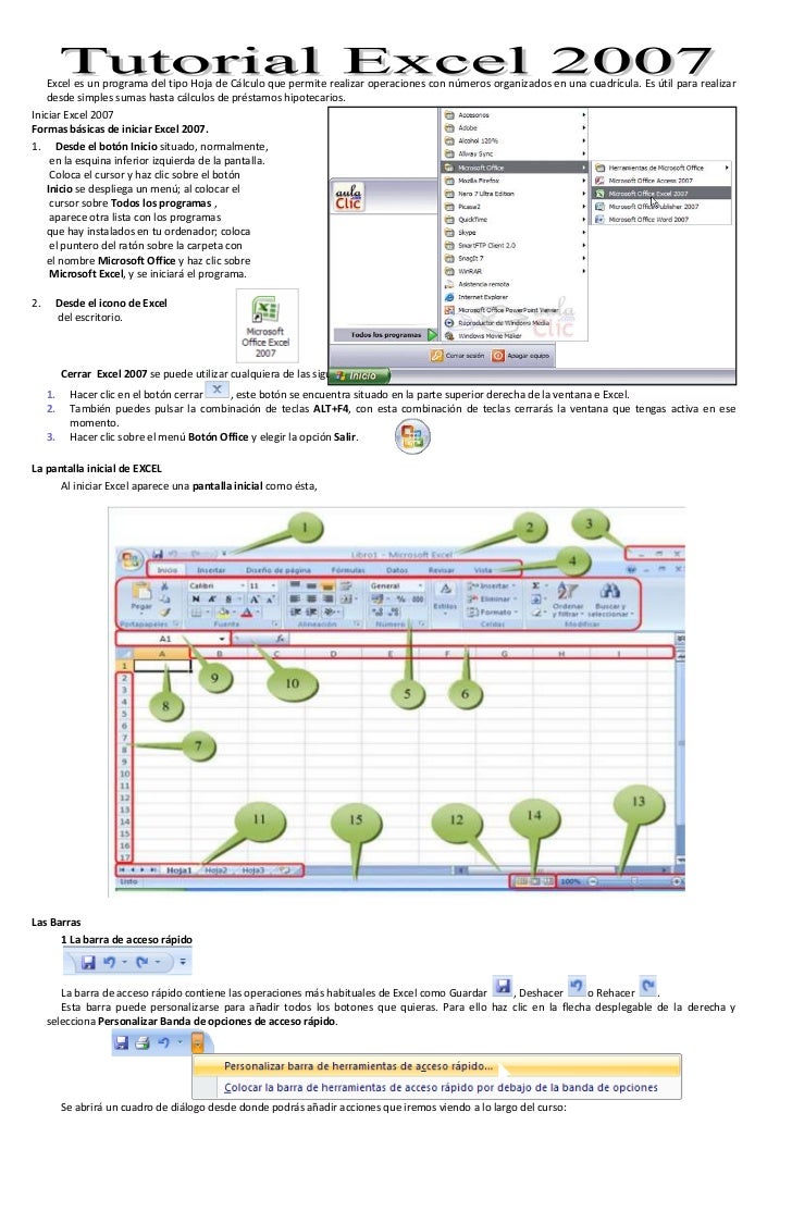 Tutorial Excel Slideshare | excel 2007 tutorial aula clic Tutorial Excel Slideshare | excel 2007 tutorial aula clic