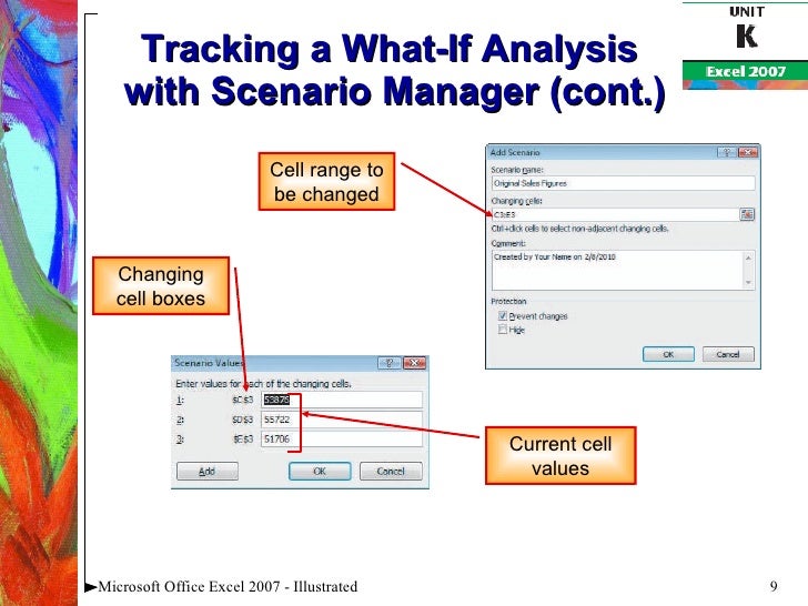 excel 2007 unit k excel k
