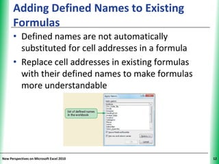 Tutorial 8: Developing an Excel Application | PPTX