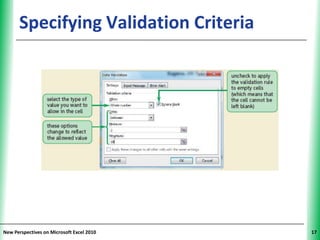 Tutorial 8: Developing an Excel Application | PPTX