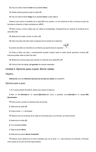 Ejercicios Excel2010 | DOCX